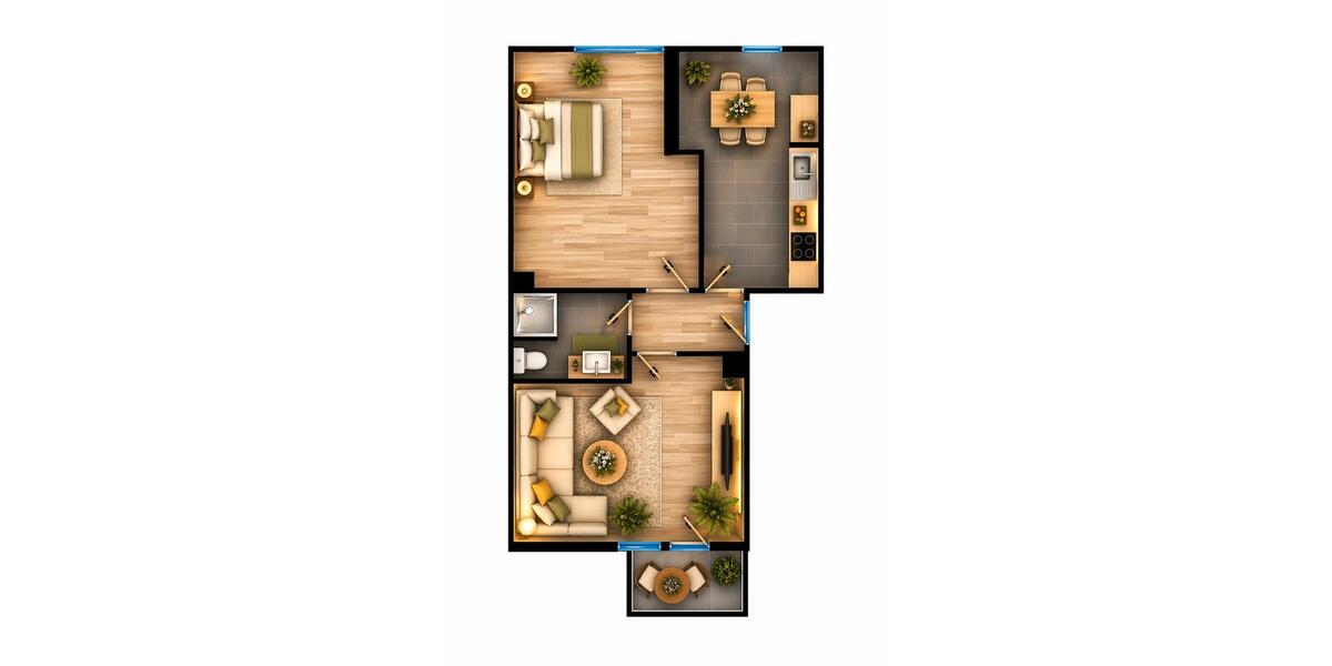 Dachgeschoßwohnung Chemnitz Hilbersdorf - 2 Zimmer, 60 m&sup2;, 399&euro; | Angebot:26465315