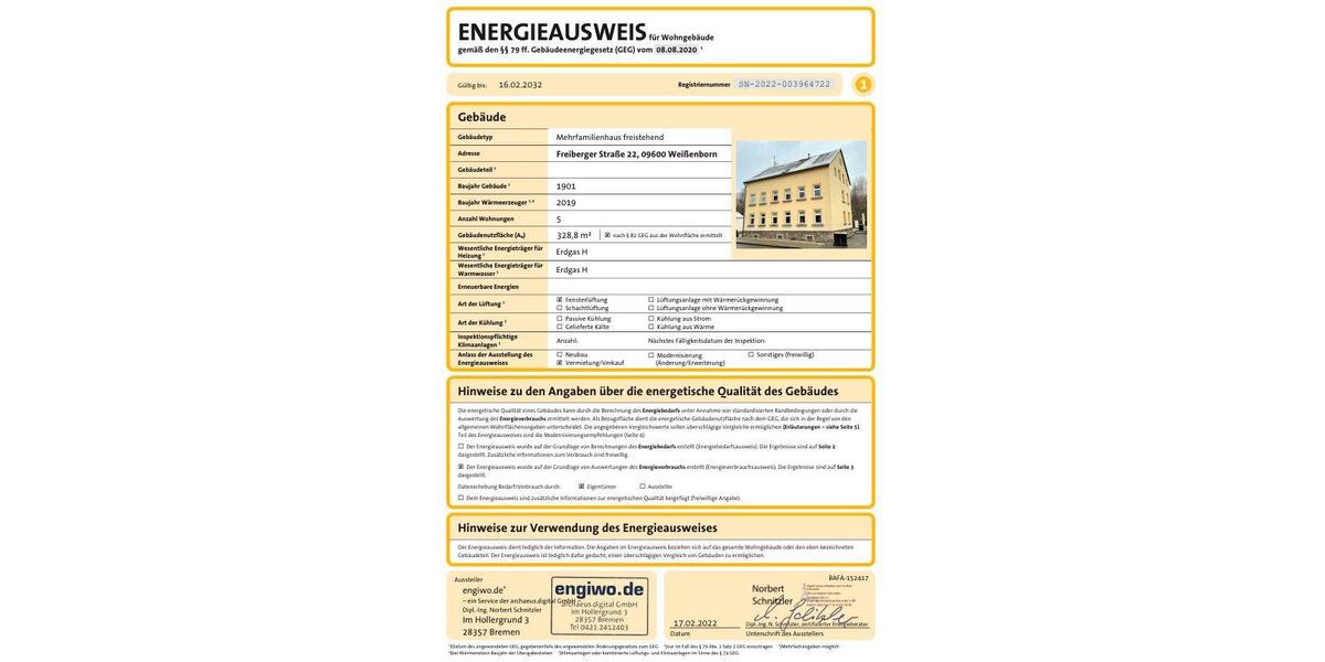 Mehrfamilienhaus, Wohnhaus Oberschöna - 237.000&euro; | Angebot:26311567