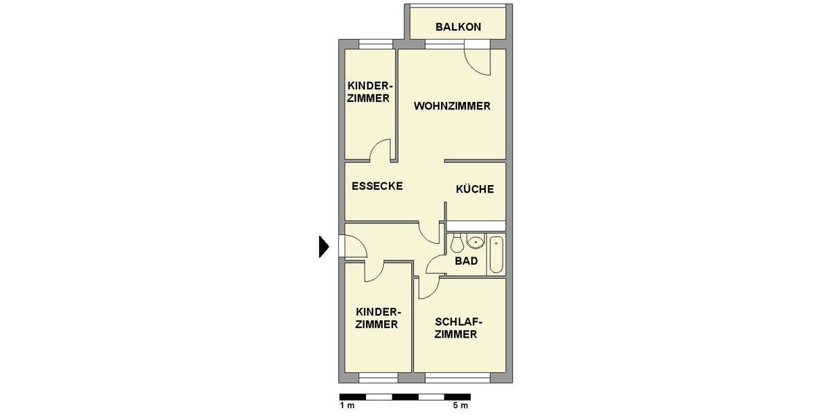 Etagenwohnung Chemnitz Helbersdorf - 4 Zimmer, 69 m&sup2;, 326&euro; | Angebot:26917498