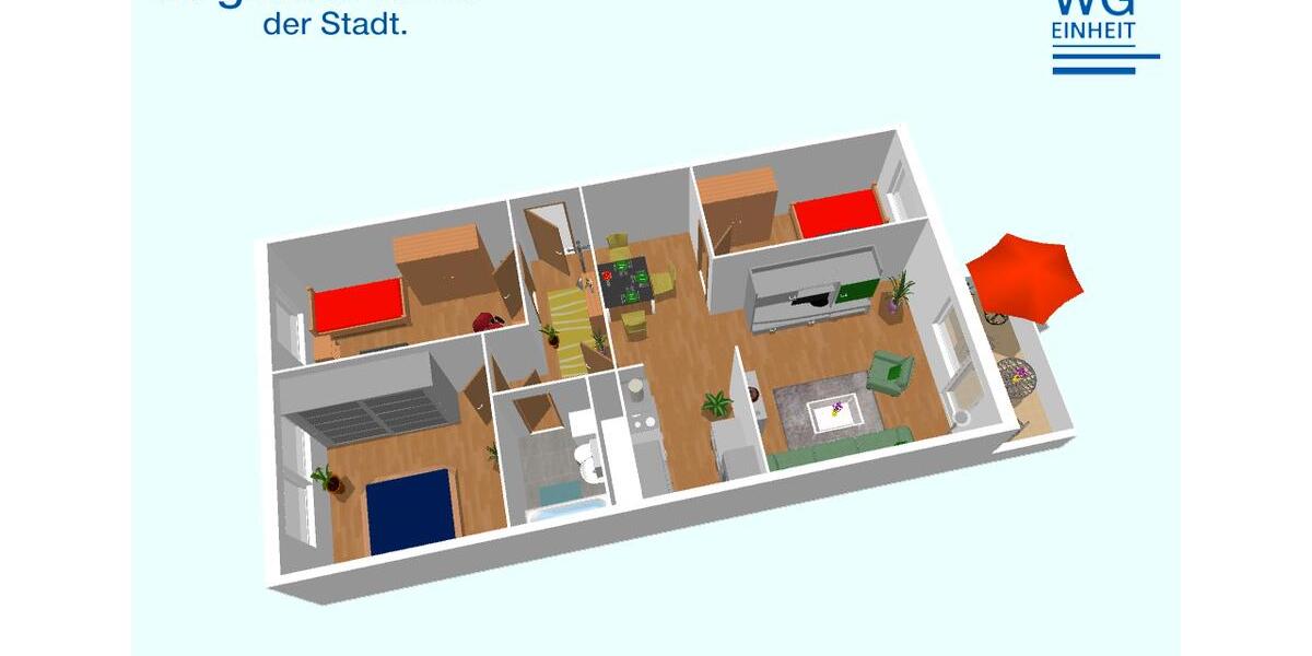 Etagenwohnung Chemnitz Klaffenbach - 4 Zimmer, 70 m&sup2;, 398&euro; | Angebot:26113314