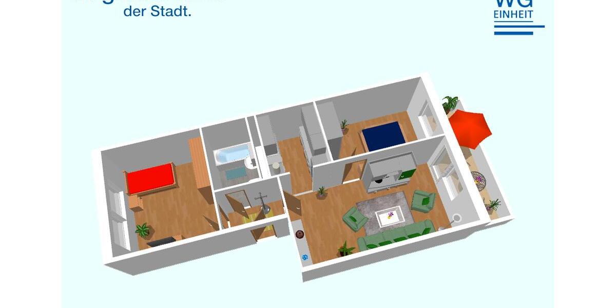 Etagenwohnung Chemnitz Klaffenbach - 3 Zimmer, 58 m&sup2;, 321&euro; | Angebot:26286097