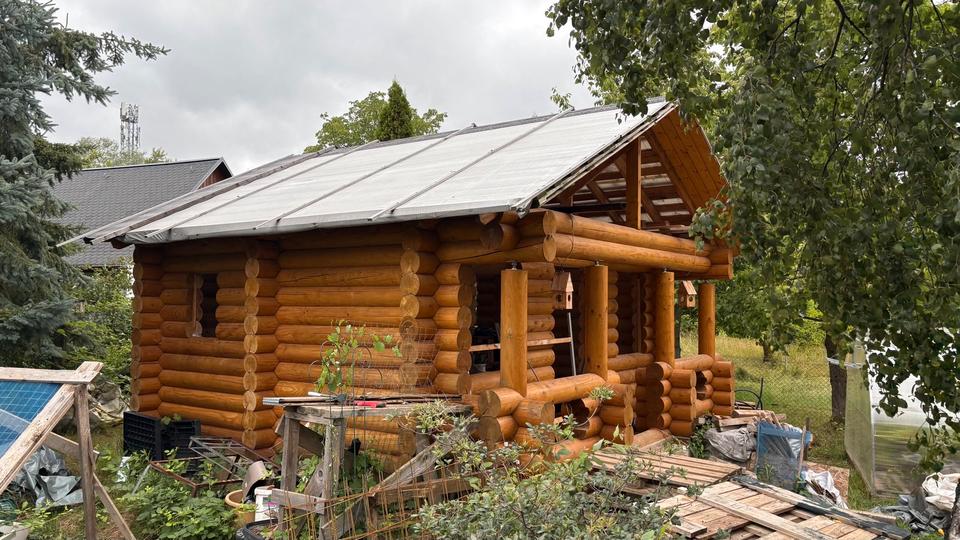 Blockhaus, Haus, Sauna, Badehaus, Gästehaus, Sommerhaus. 3 zimmer