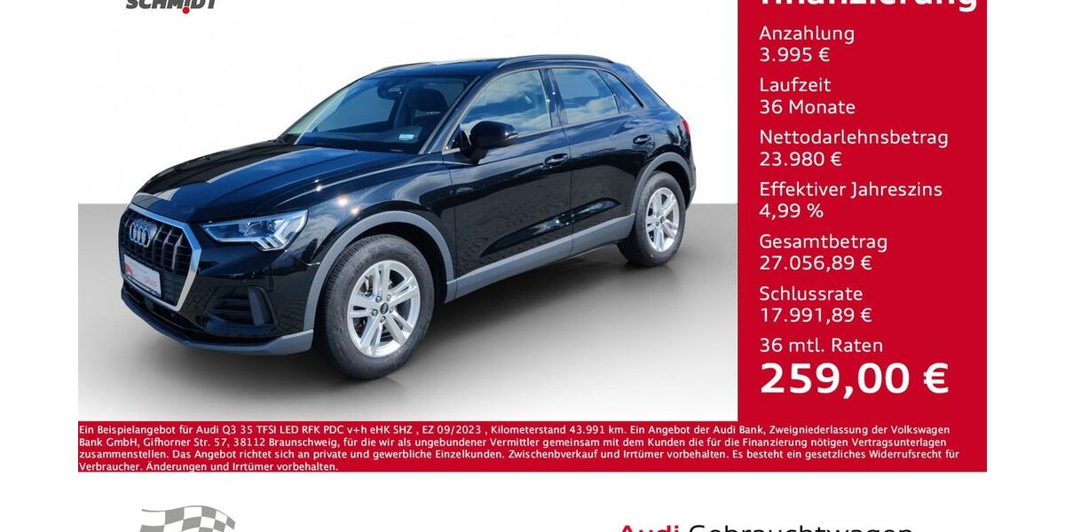 Audi Q3 43.991 km 25.975 &euro; Bernsdorf 09337