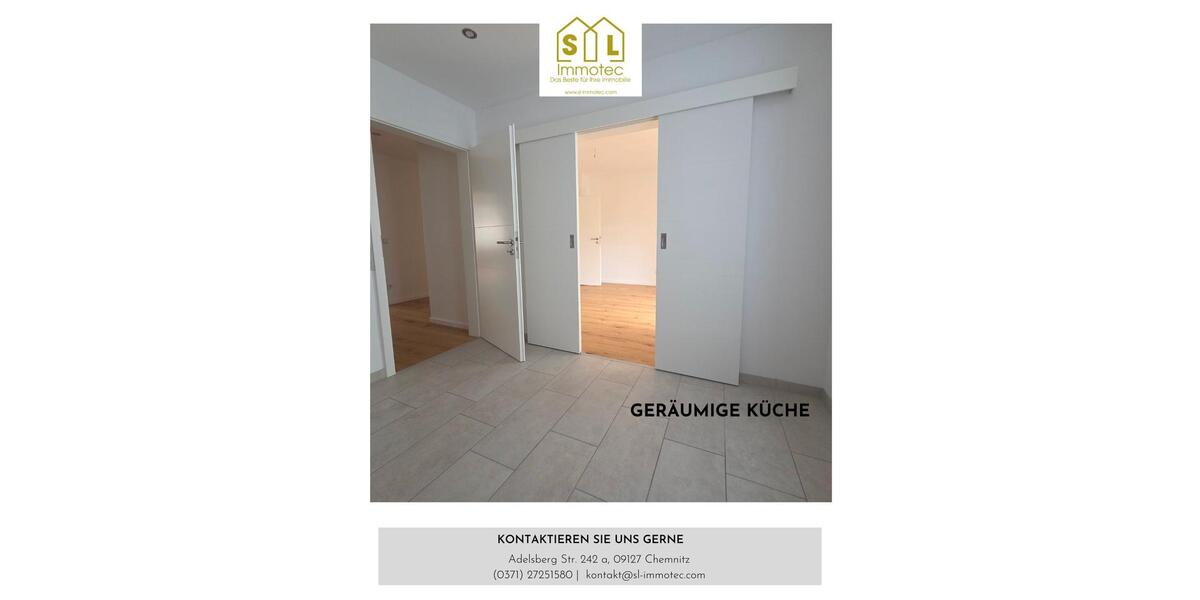 Etagenwohnung Chemnitz Hilbersdorf - 4 Zimmer, 93 m&sup2;, 750&euro; | Angebot:25919806