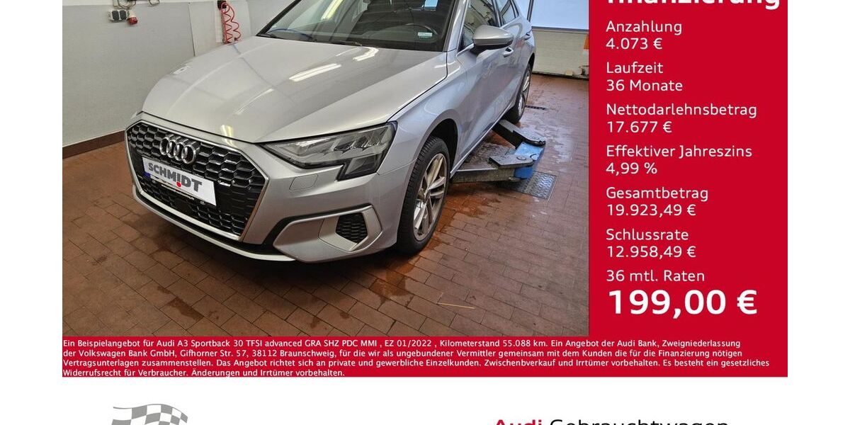 Audi A3 55.088 km 21.750 &euro; Bernsdorf 09337