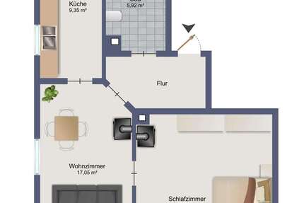 Wohnung zum Mieten in Oelsnitz 300 € 50.07 m² 2 zimmer