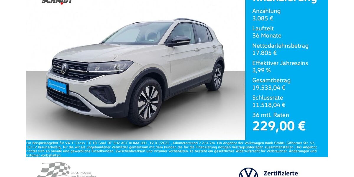 VW T-Cross 7.254 km 20.890 &euro; Bernsdorf 09337