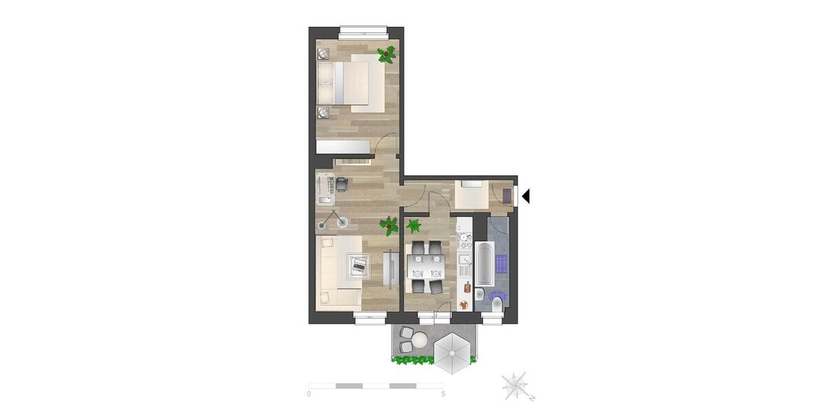 Etagenwohnung Chemnitz Altendorf - 2 Zimmer, 47 m&sup2;, 317&euro; | Angebot:26682250