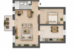 Etagenwohnung Chemnitz Sonnenberg - 2 Zimmer, 56 m&sup2;, 295&euro; | Angebot:26875647