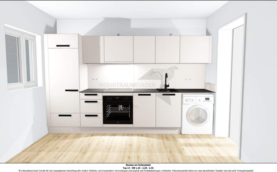 ! Neujahrsangebot ! Barrierefreie 2-Raum-Whg. mit Einbauküche, 2 Balkonen, Wärmepumpe & Photovoltaik 2 zimmer