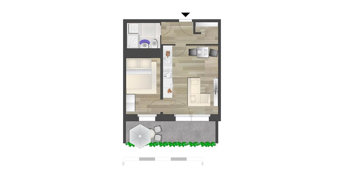 Etagenwohnung Chemnitz Klaffenbach - 2 Zimmer, 36 m&sup2;, 254&euro; | Angebot:26682120