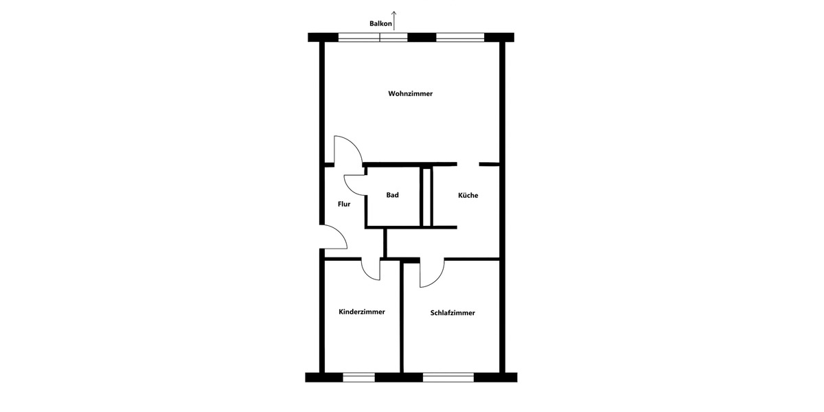 3-Zimmer Wohnung mit Balkon in Lößnitz zu verkaufen 3 zimmer