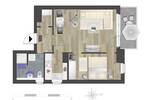 Etagenwohnung Chemnitz Zentrum - 2 Zimmer, 46 m&sup2;, 331&euro; | Angebot:26695886