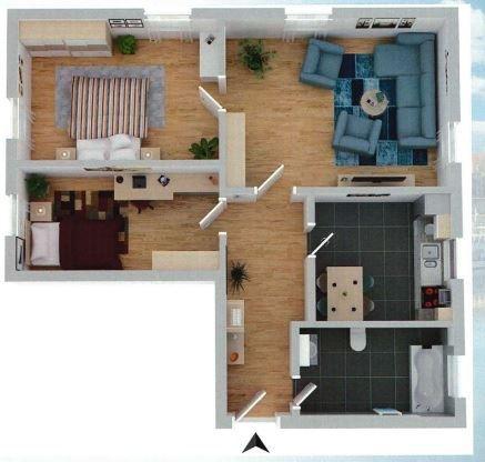 Erdgeschoßwohnung Brand-Erbisdorf Erbisdorf - 3 Zimmer, 68 m&sup2;, 380&euro; | Angebot:25376865