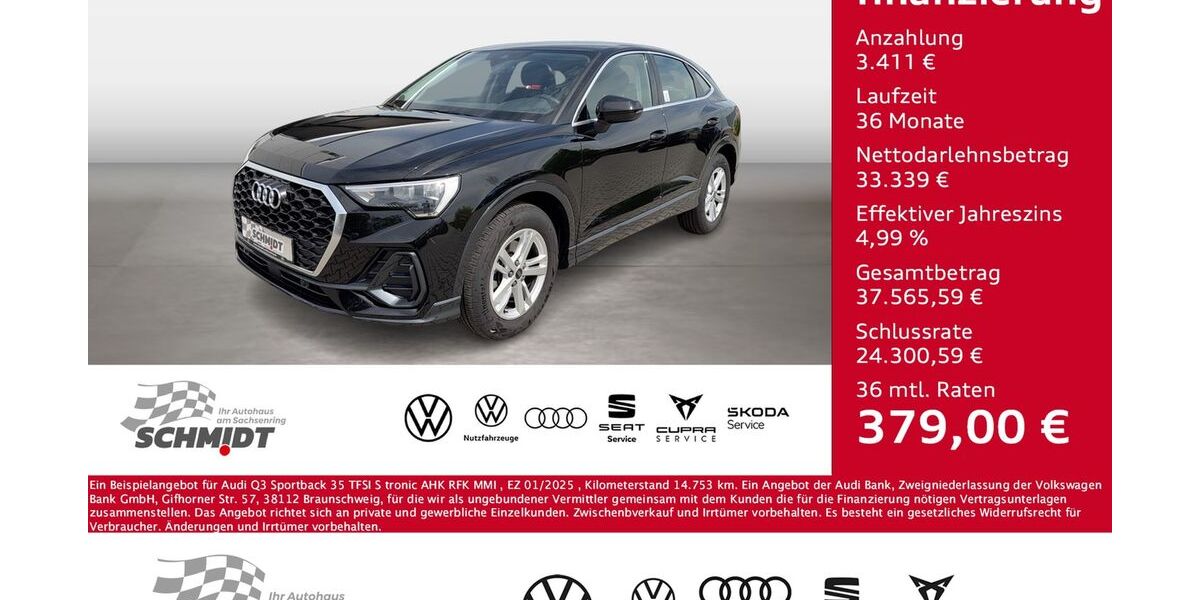 Audi Q3 14.753 km 35.975 &euro; Bernsdorf 09337