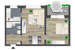 Etagenwohnung Chemnitz Adelsberg - 2 Zimmer, 46 m&sup2;, 250&euro; | Angebot:26701482
