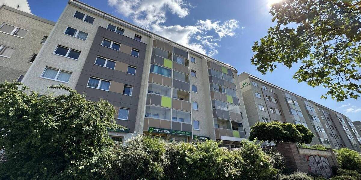 Etagenwohnung Chemnitz Zentrum - 2 Zimmer, 41 m&sup2;, 248&euro; | Angebot:26361233