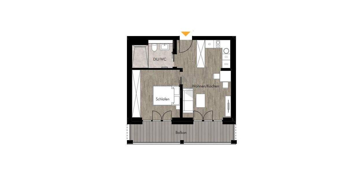Etagenwohnung Chemnitz Rabenstein - 2 Zimmer, 46 m&sup2;, 621&euro; | Angebot:26291304