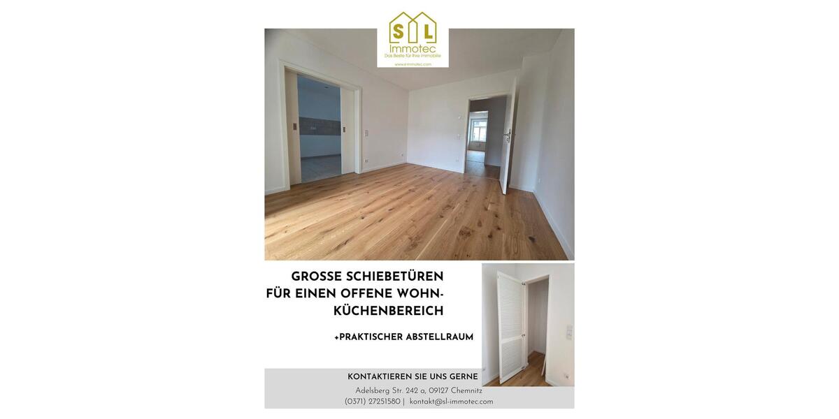 Etagenwohnung Chemnitz Hilbersdorf - 4 Zimmer, 93 m&sup2;, 750&euro; | Angebot:25919806