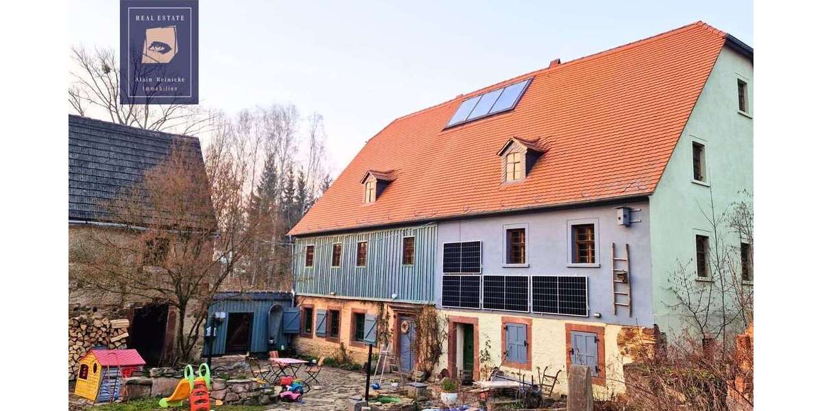 Einzigartige historische Mühle mit viel Land - Einfamilienhaus Limbach-Oberfrohna Oberfrohna | Angebot:27022796