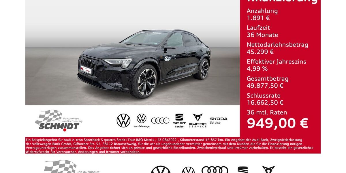 Audi e-tron 48.813 km 47.190 &euro; Bernsdorf 09337