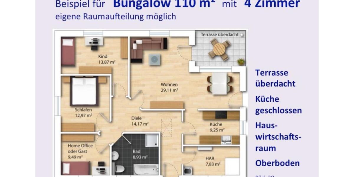 Bungalow Chemnitz Röhrsdorf - 4 Zimmer, 110 m&sup2;, 1.280&euro; | Angebot:24680281
