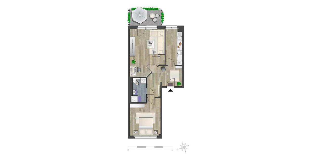 Etagenwohnung Chemnitz Helbersdorf - 2 Zimmer, 57 m&sup2;, 388&euro; | Angebot:26681844