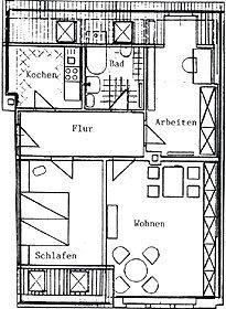 Dachgeschoßwohnung Chemnitz Kapellenberg - 3 Zimmer, 73 m&sup2;, 360&euro; | Angebot:26382771