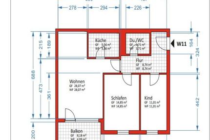 Wohnung Chemnitz Bernsdorf - 3 Zimmer, 78 m&sup2;, 135.000&euro; | Angebot:27096193