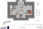 Dachgeschoßwohnung Gornsdorf - 2 Zimmer, 60 m&sup2;, 350&euro; | Angebot:25428667