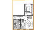 Etagenwohnung Chemnitz Schönau - 2 Zimmer, 49 m&sup2;, 257&euro; | Angebot:25696266