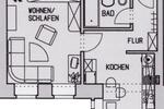 Erdgeschoßwohnung Chemnitz Kapellenberg - 1.5 Zimmer, 37 m&sup2;, 260&euro; | Angebot:26286521
