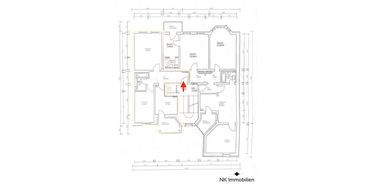 Etagenwohnung Chemnitz Hilbersdorf - 2 Zimmer, 65 m&sup2;, 392&euro; | Angebot:26321894