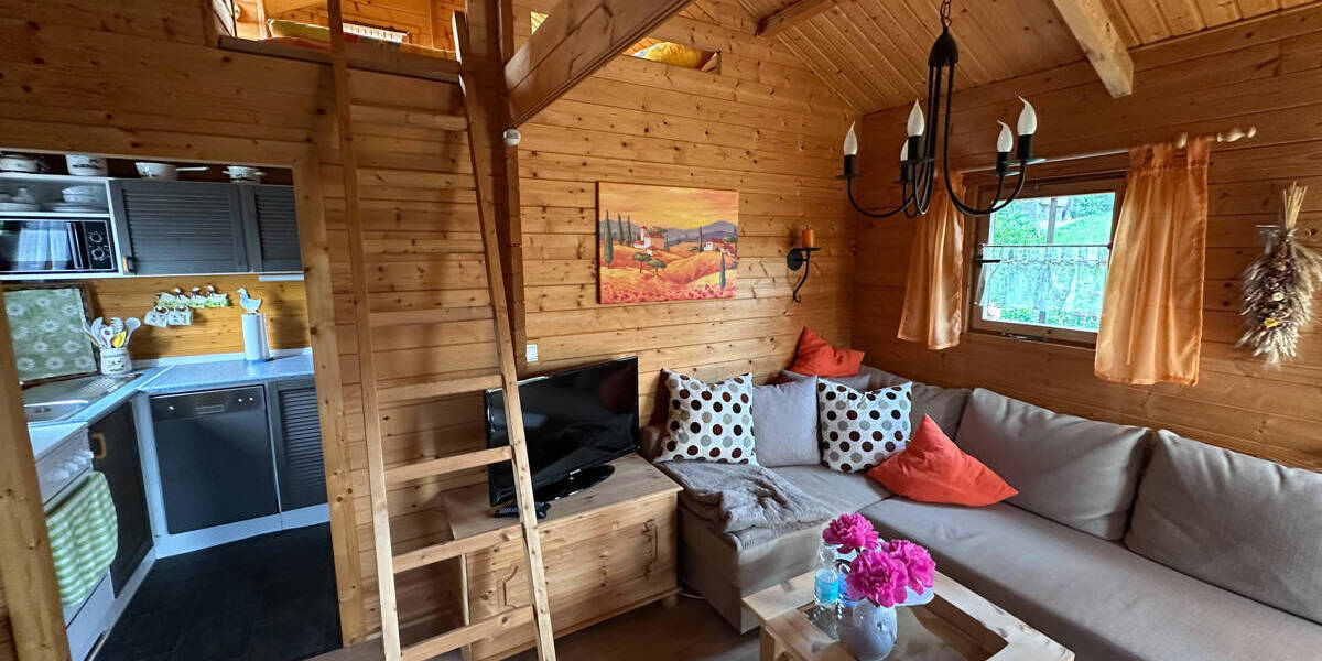 Ferienhaus in Chemnitz: Holzhaus mit Grundstück, Terrasse, Kamin, Einbauküche, Pool & Stellplatz zimmer