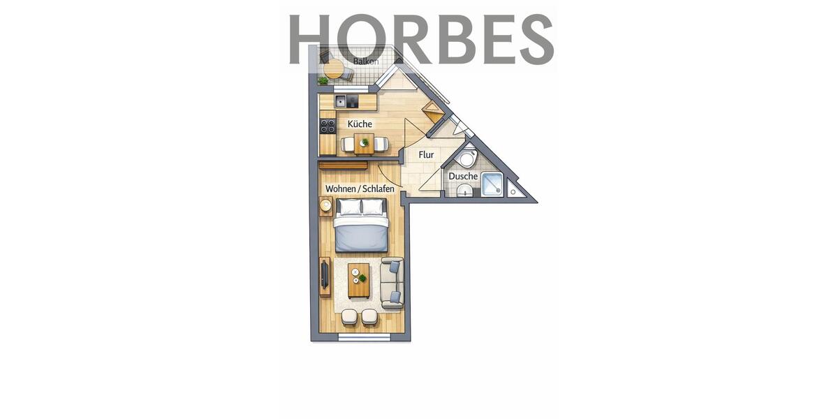 Etagenwohnung Glauchau - 1 Zimmer, 32 m&sup2;, 220&euro; | Angebot:25079476