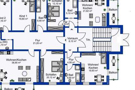 Wohnung Limbach - 5 Zimmer, 130 m&sup2;, 206.000&euro; | Angebot:26274785