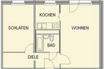 Etagenwohnung Chemnitz Markersdorf - 2 Zimmer, 52 m&sup2;, 339&euro; | Angebot:26682560