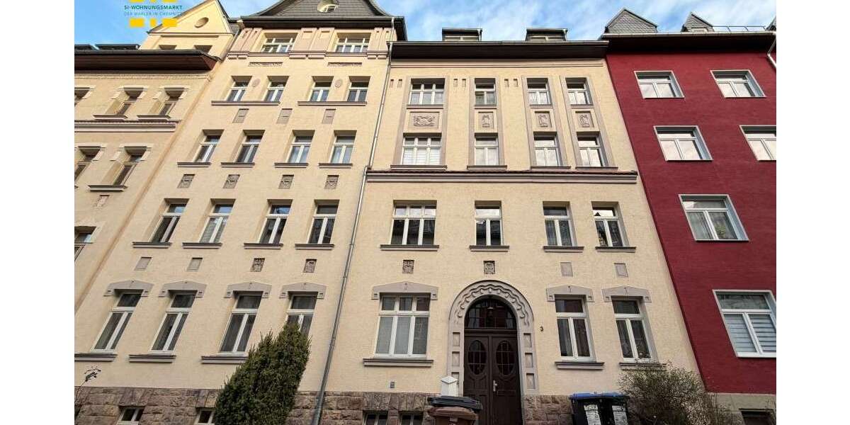Etagenwohnung Chemnitz Lutherviertel - 2 Zimmer, 48 m&sup2;, 43.500&euro; | Angebot:25393186