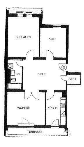 Dachgeschoßwohnung Chemnitz Altendorf - 3 Zimmer, 89 m&sup2;, 619&euro; | Angebot:26180426