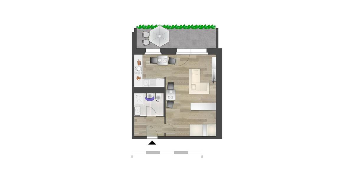 Etagenwohnung Chemnitz Klaffenbach - 1 Zimmer, 36 m&sup2;, 256&euro; | Angebot:26682098