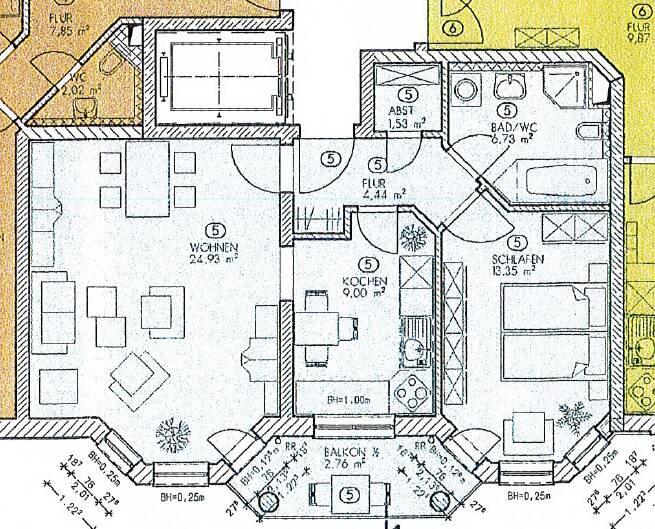 Zimmer Chemnitz Kaßberg - 2 Zimmer, 62 m&sup2;, 415&euro; | Angebot:26274107
