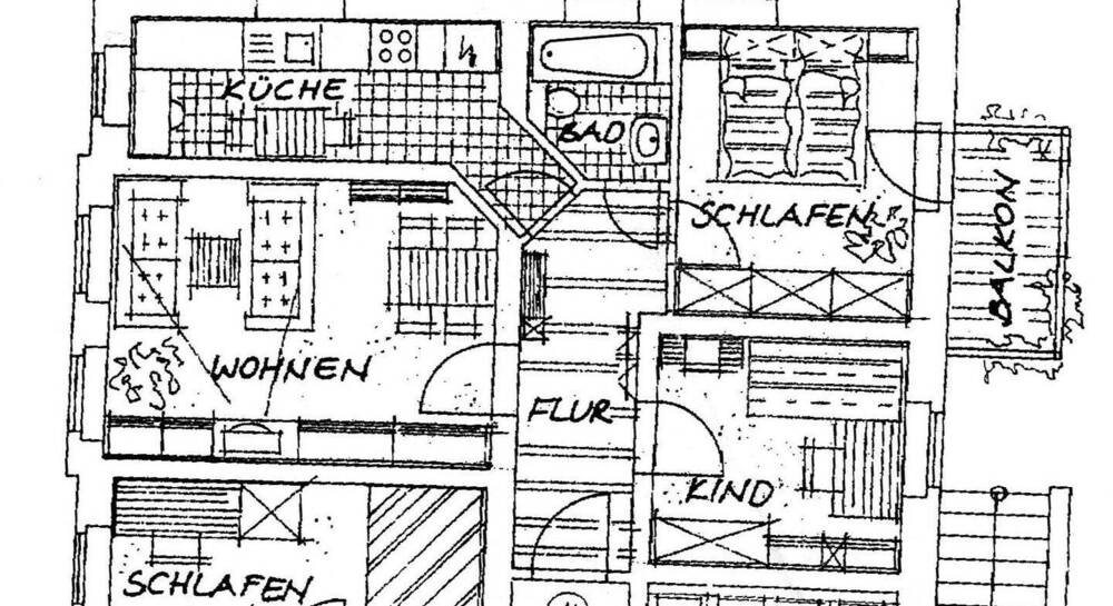 Zimmer Chemnitz Kappel - 3 Zimmer, 70 m&sup2;, 387&euro; | Angebot:26345546