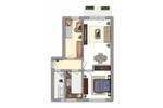 Erdgeschoßwohnung Chemnitz Helbersdorf - 3 Zimmer, 59 m&sup2;, 335&euro; | Angebot:25894730