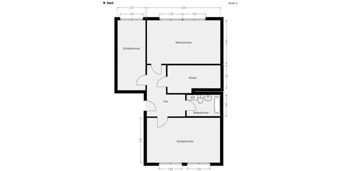 3-Raum Wohnung in Rabenstein 3 zimmer