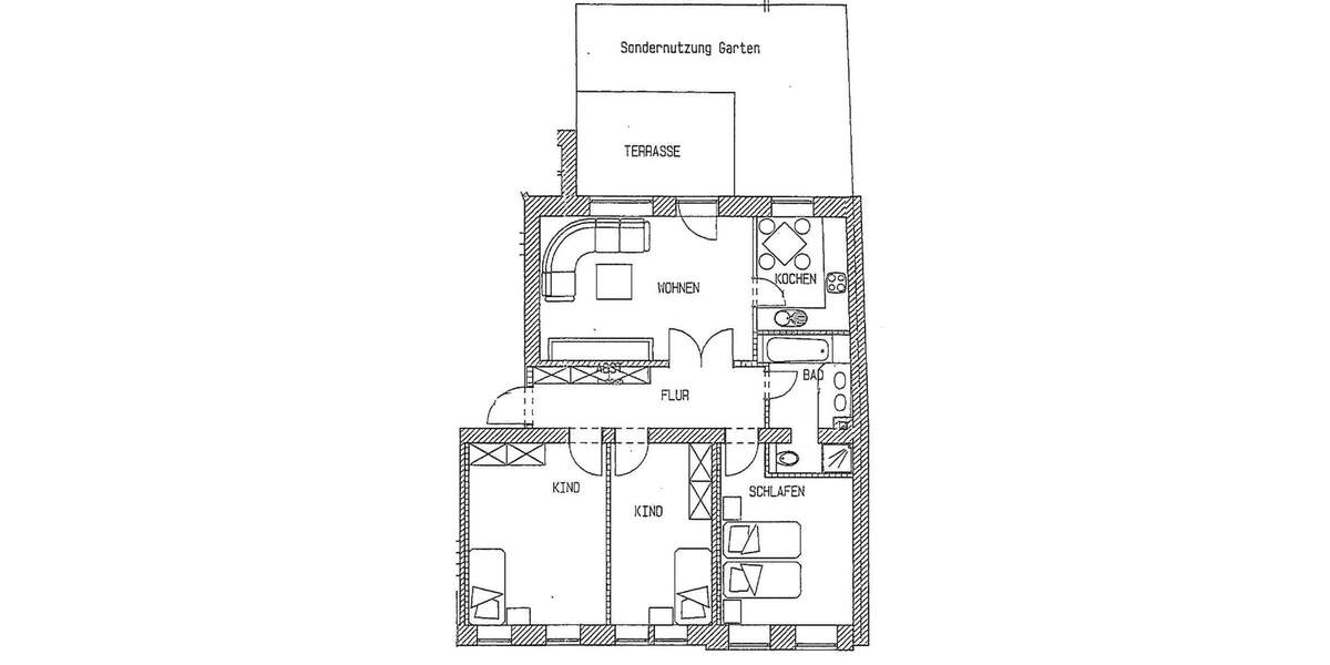 Terrassenwohnung Chemnitz Hilbersdorf - 4 Zimmer, 92 m&sup2;, 159.000&euro; | Angebot:25776451