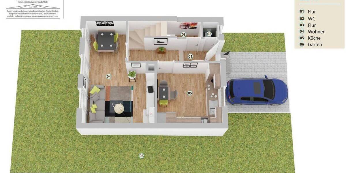 Reihenendhaus Waldheim Heiligenborn - 5 Zimmer, 87 m&sup2;, 90.000&euro; | Angebot:25768267