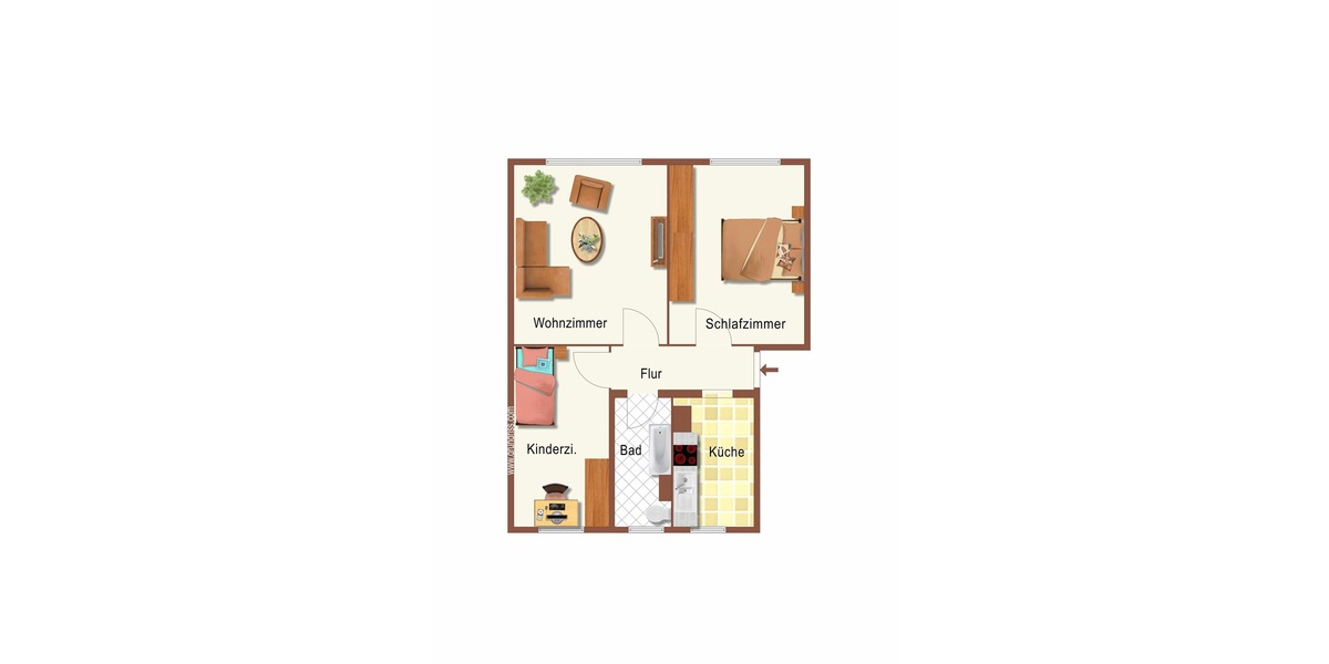 Kapitalanlage - Langfristig vermietete 3-Zimmer Wohnung - Etagenwohnung Kriebstein Kriebethal | Angebot:27133931