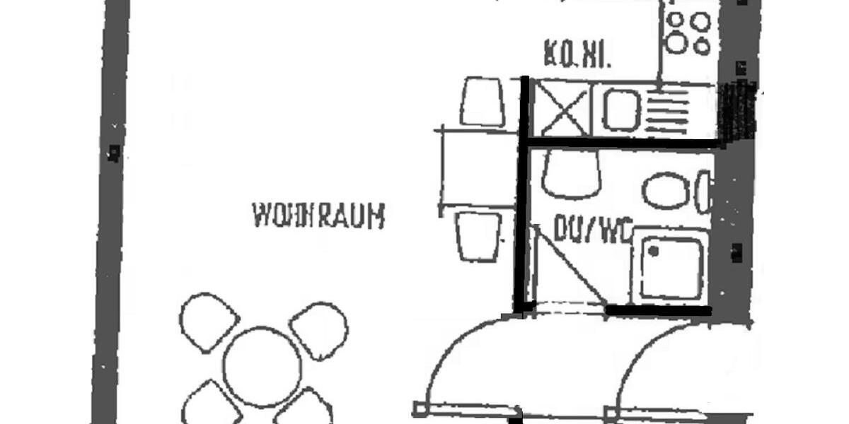 Etagenwohnung Chemnitz Kapellenberg - 1 Zimmer, 30 m&sup2;, 500&euro; | Angebot:26253217