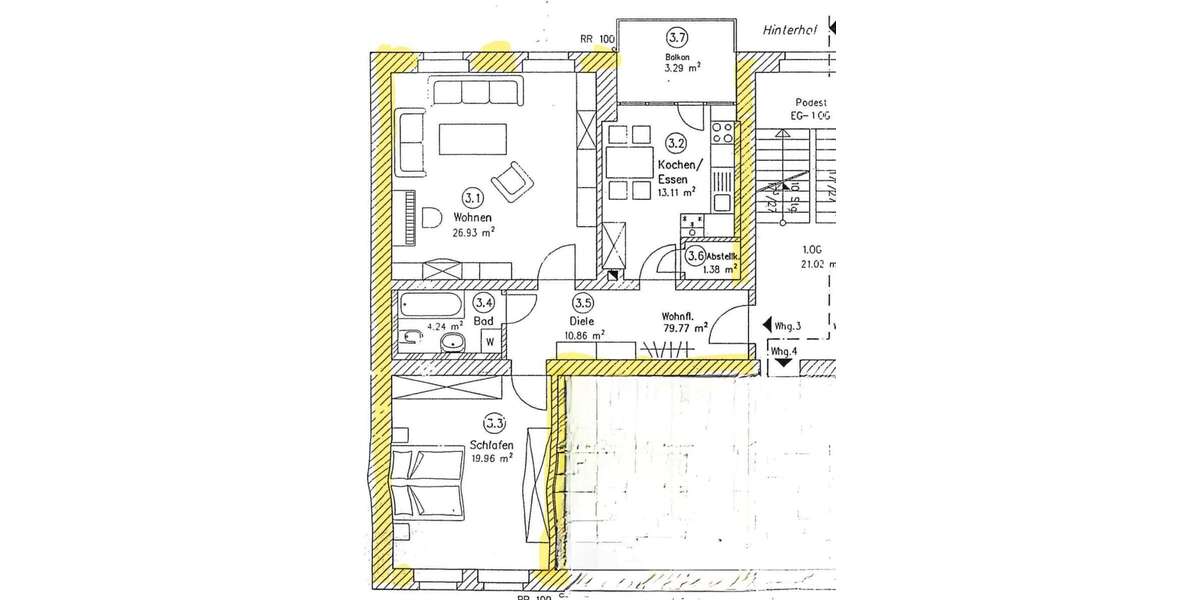 Kapitalanlage: vermietete Wohnung - Etagenwohnung Chemnitz Kapellenberg | Angebot:25322126