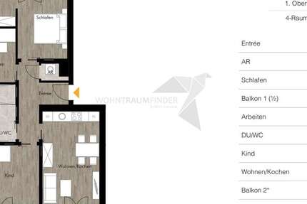 Wohnung Chemnitz Rabenstein - 4 Zimmer, 82 m&sup2;, 1.110&euro; | Angebot:25197687